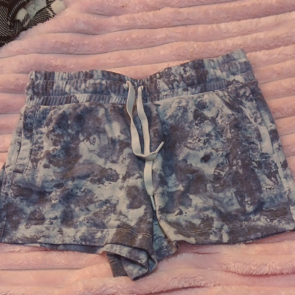 Women's Blue Tie-Dye Shorts